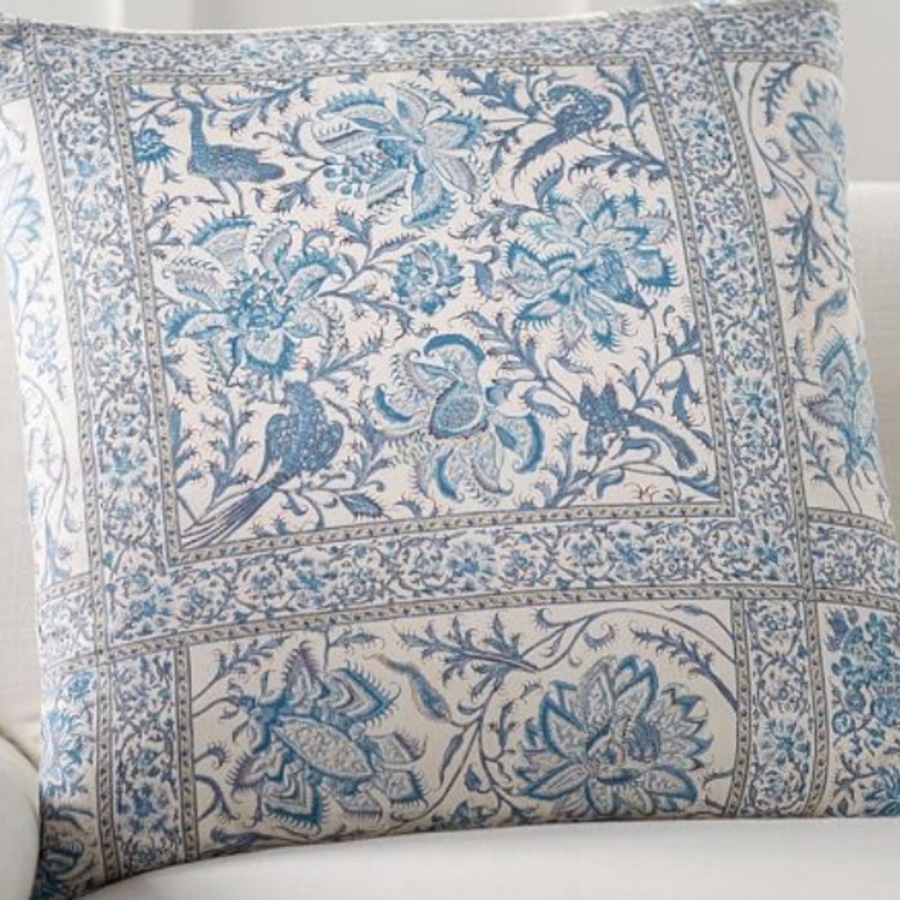 Pottery Barn | 24x24 Karlie Block Print Pillow
